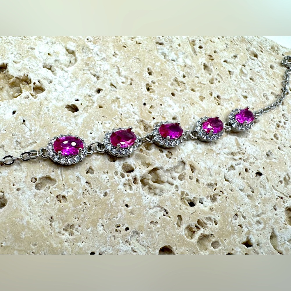 Pink Topaz Bracelet